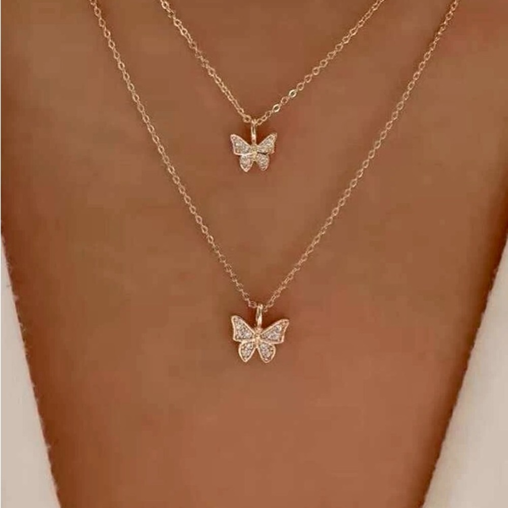 🆕 MOM & DAUGHTER Rose Gold Set of Necklaces!!! Brand New!!!!